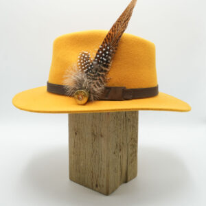 Woolfelt fedora - Mustard