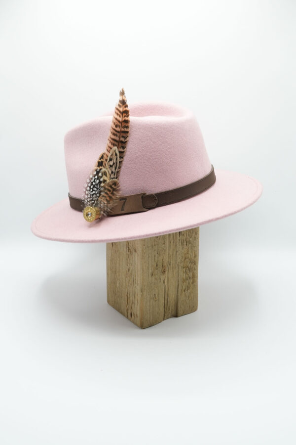 Woolfelt fedora - Pink - Image 2