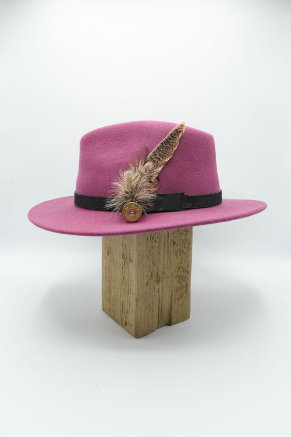 Woolfelt fedora - Raspberry - Image 2