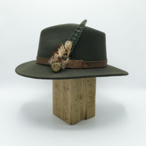 Woolfelt fedora - Olive