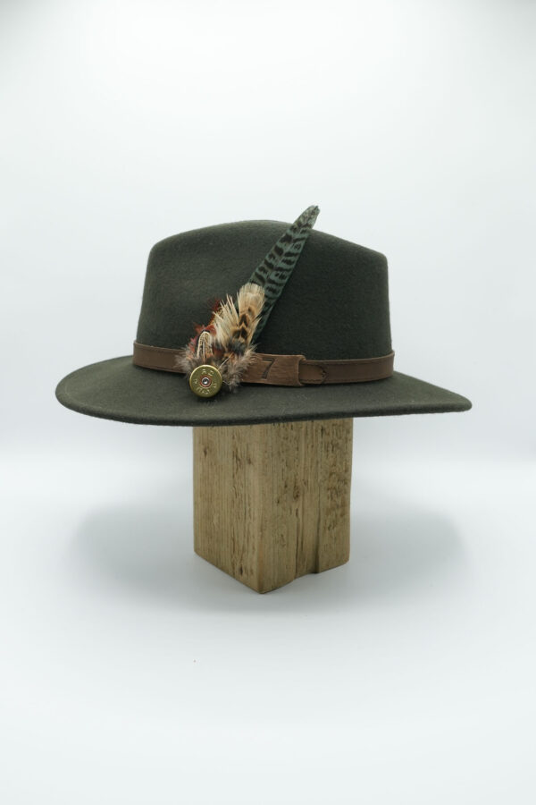 Woolfelt fedora - Olive