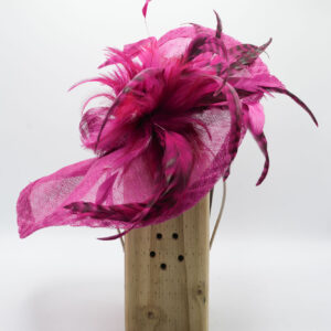 Vibrant hand sculpted fascinator