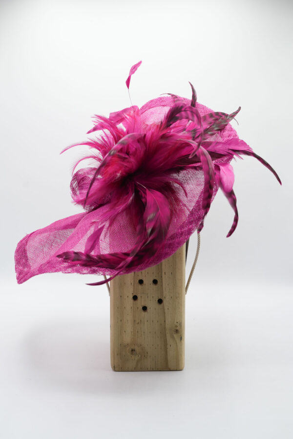 Vibrant hand sculpted fascinator