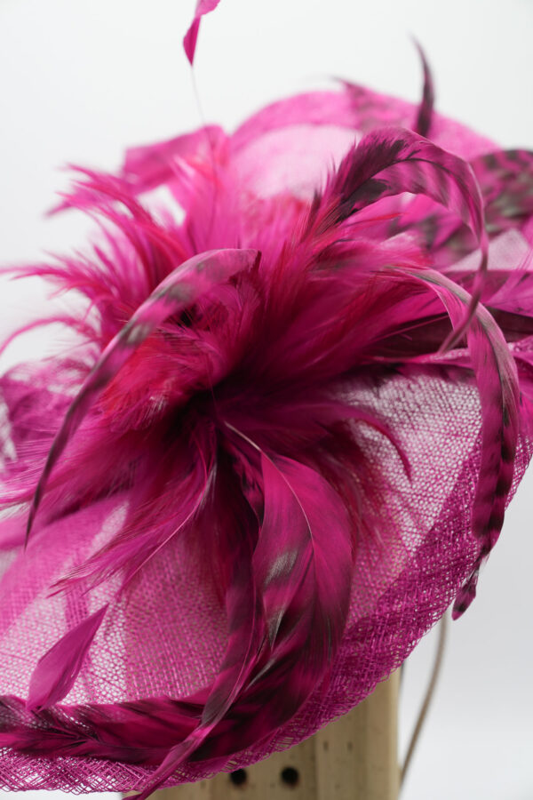 Vibrant hand sculpted fascinator - Image 2