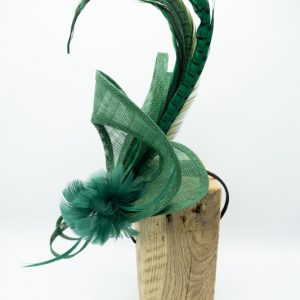 Vibrant hand sculpted fascinator