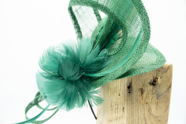 Vibrant hand sculpted fascinator - Image 3