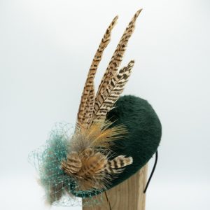 Classic Green Beret Style fascinator