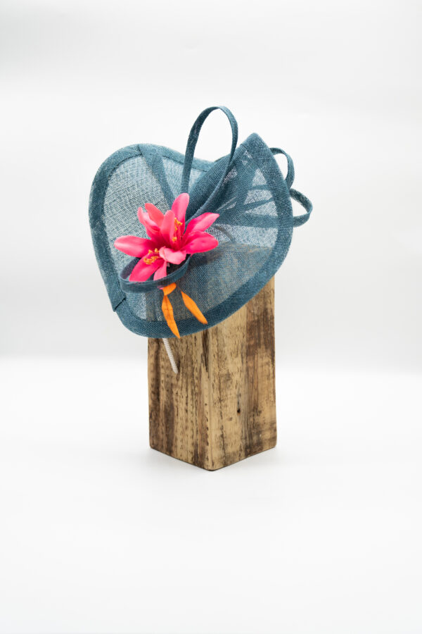 Vibrant hand sculpted fascinator - Image 2