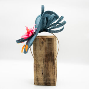 Vibrant hand sculpted fascinator