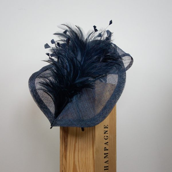 Beautiful classic navy fascinator
