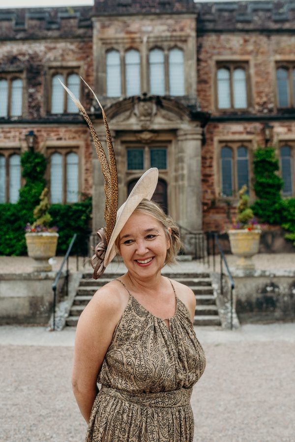 Super elegant natural (beige) fascinator - Image 2
