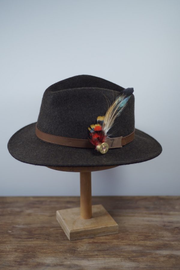 Woolfelt fedora - Brown m/x