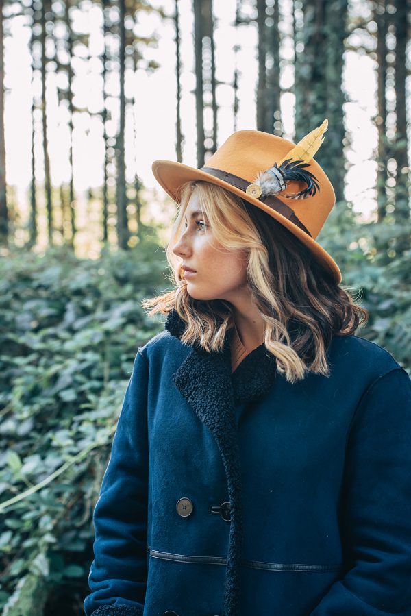 Woolfelt fedora - Mustard - Image 2