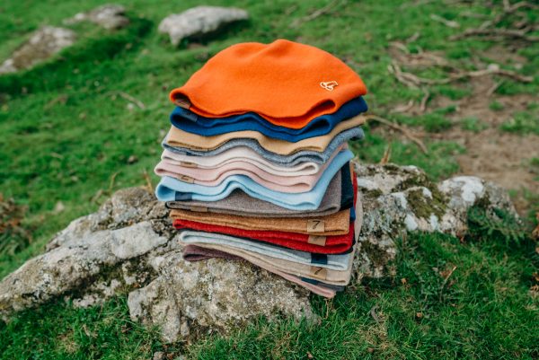 Merino Wool Beanie - Blue shades - Image 6