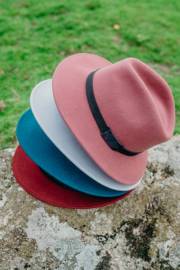 Woolfelt fedora - Raspberry - Image 4