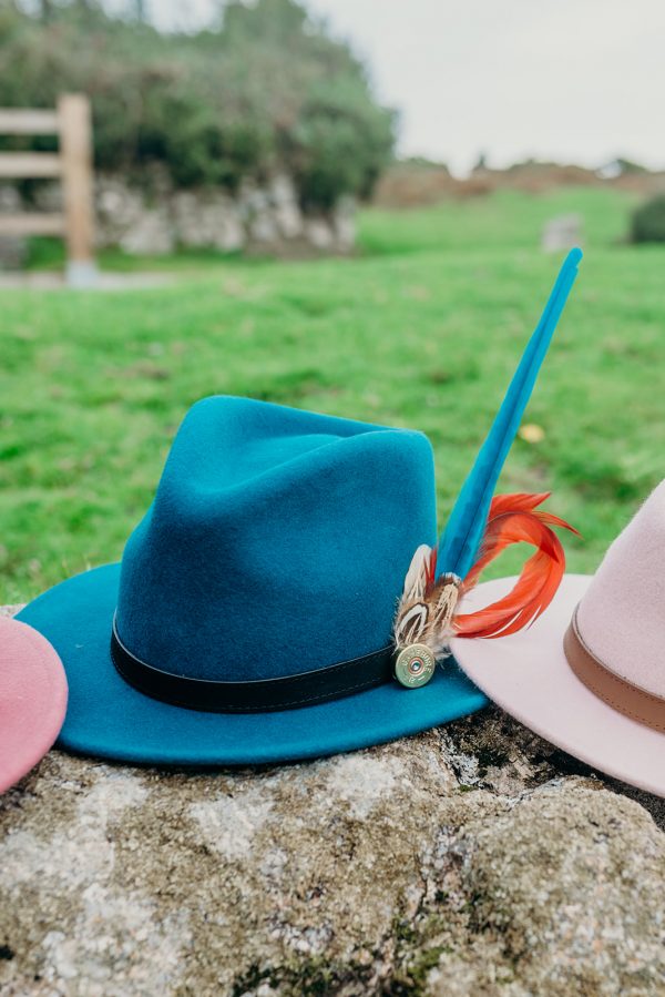 Woolfelt Fedora - Teal - Image 2